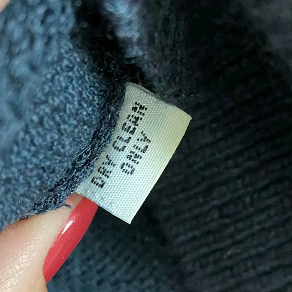St.John Vintage (signature label,1980s) dark blue sweater, SizeXS/S Petite